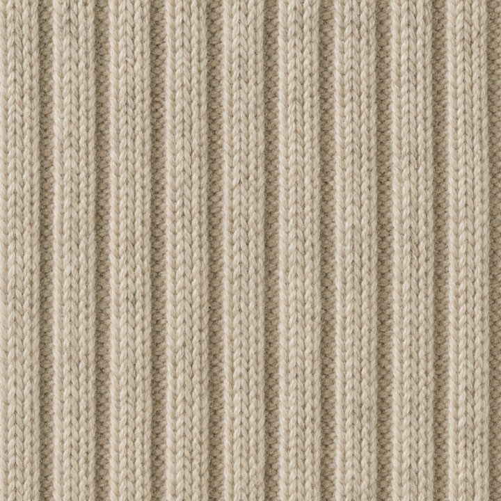 Ribbed knit cuff fabric, close up